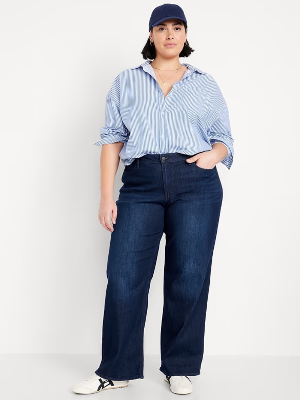 Old Navy High-Rise WOW Blue Wide-Leg Jeans